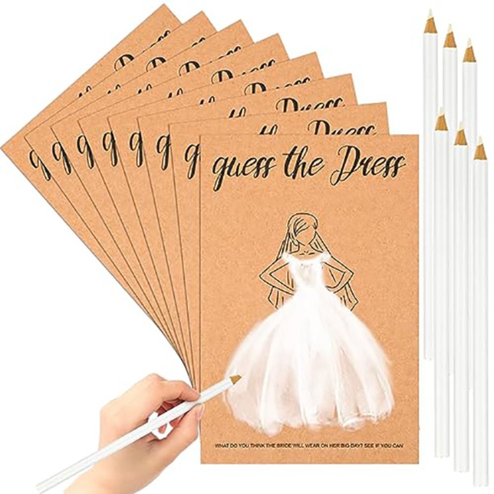 Party Games Bridal Shower - 10Pcs Permainan Tebak Gaun untuk Pesta