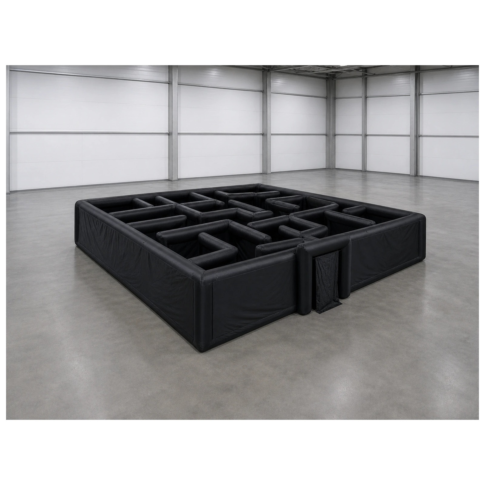Party Games Kids And Adults - Labirin Tiup Hitam Polos Ukuran Besar