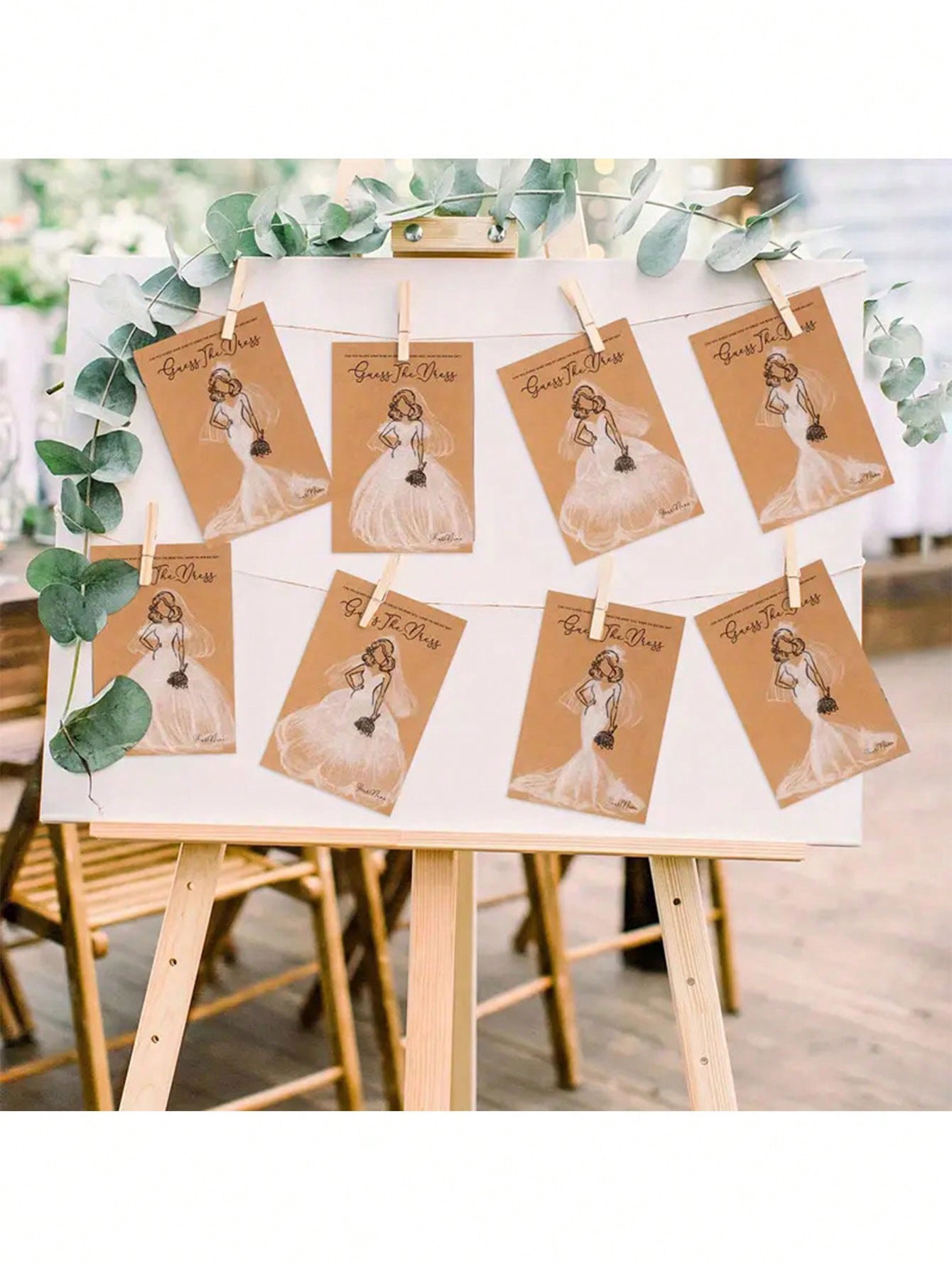 Party Games Bridal Shower - 20/40 Buah Gaun Menebak Set Permainan