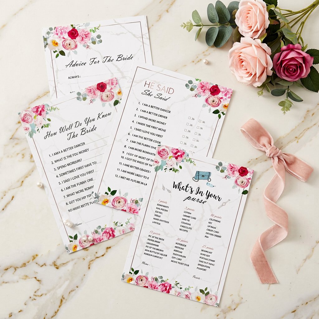 Set Kartu Permainan Bridal Sho - Party Games Bridal Shower ulasan dan harga