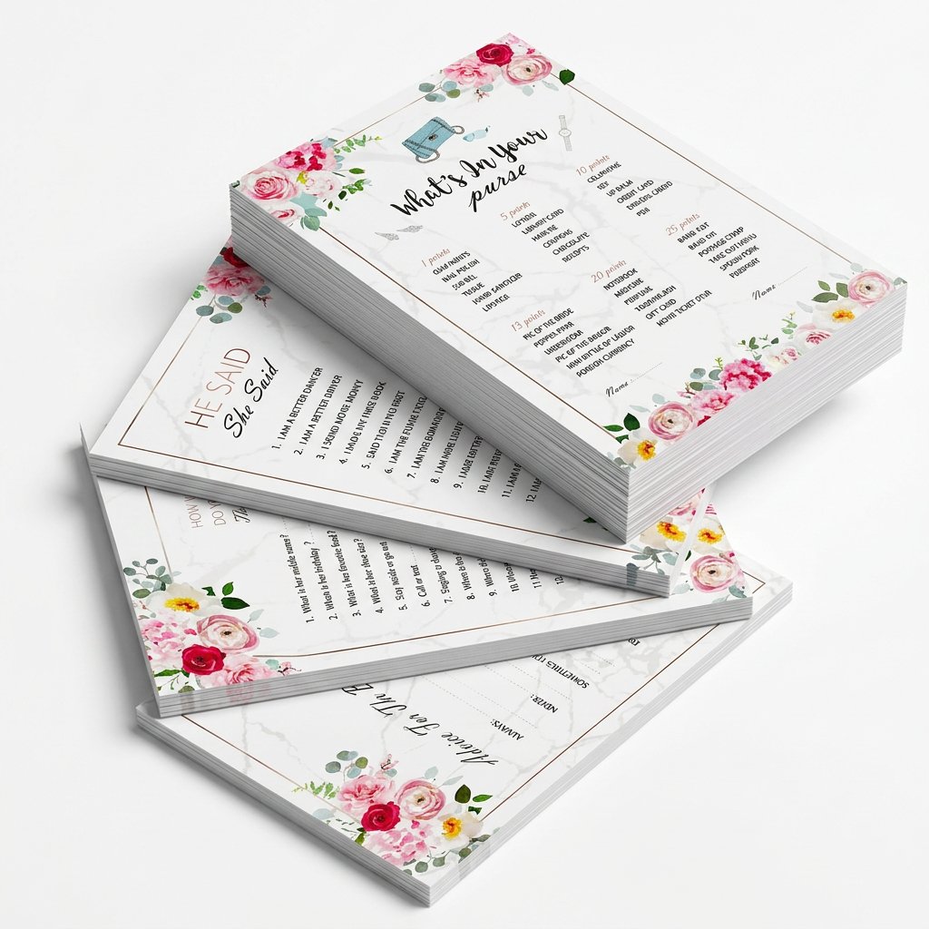 Set Kartu Permainan Bridal Sho - Party Games Bridal Shower ulasan dan harga