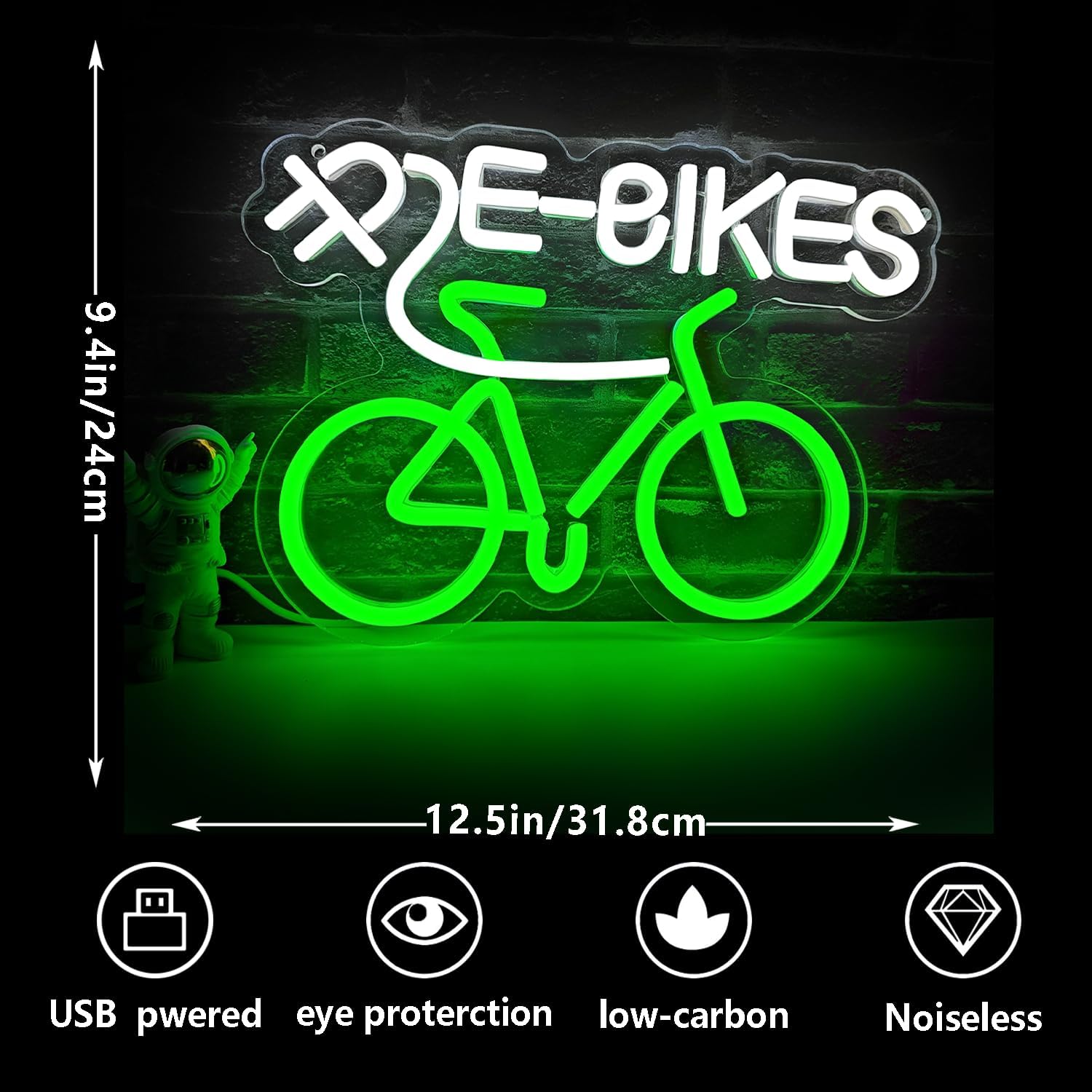 Lampu Neon Sepeda USB yang Dap - Party Games Shop ulasan dan harga