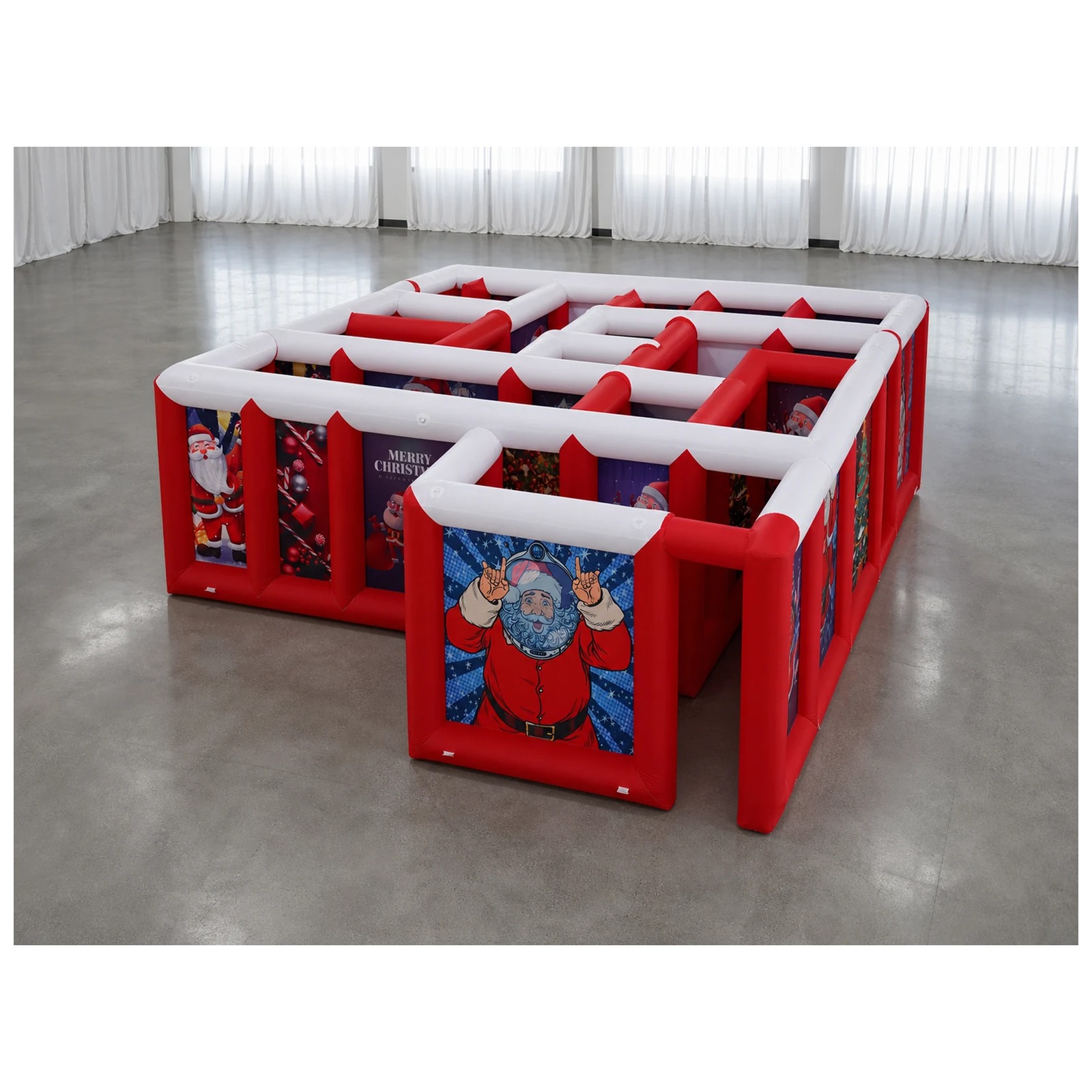Labirin Tiup Atap Datar Merah  - Party Games Kids And Adults ulasan dan harga